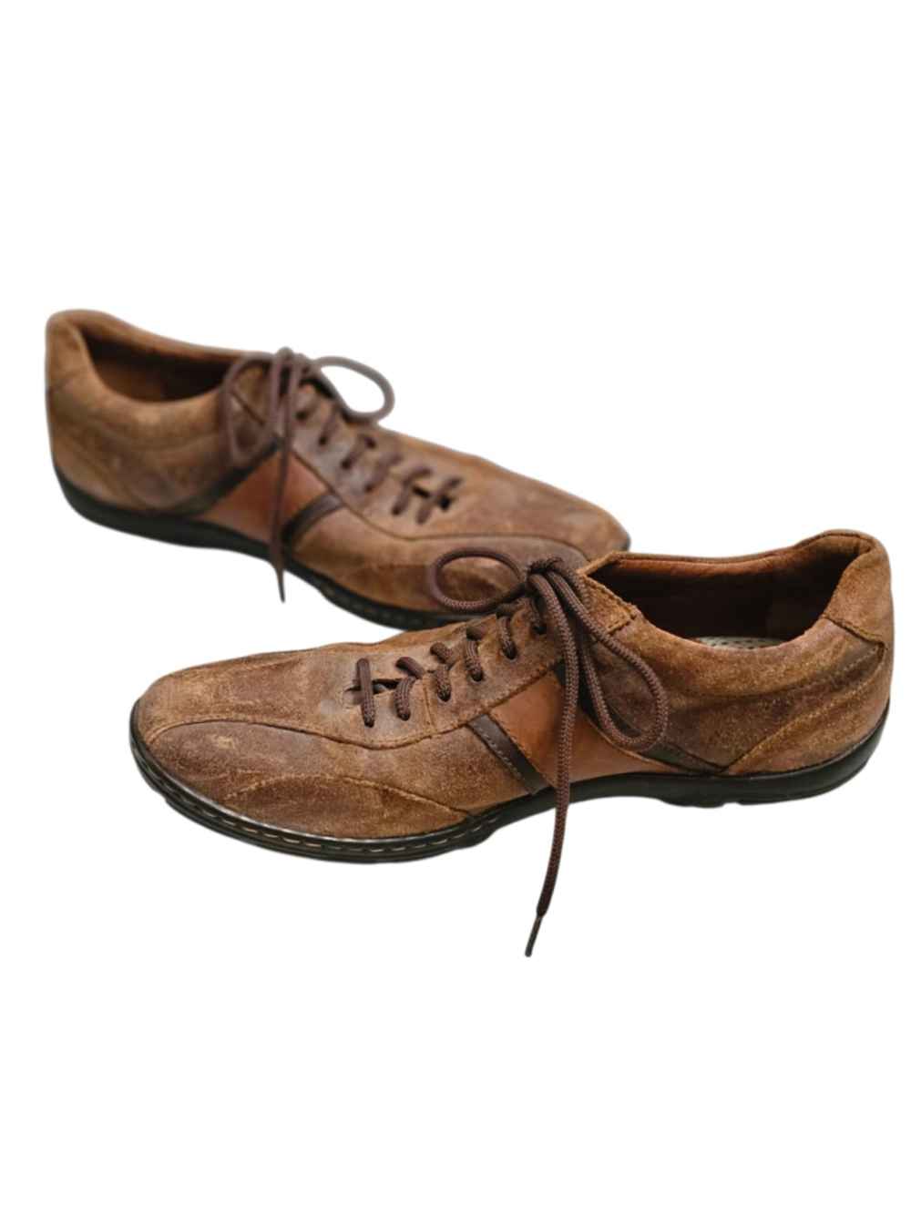 Born H20506 Men's 12M Brown Suede Leather Lace Up Shoes Comfort Non Slip